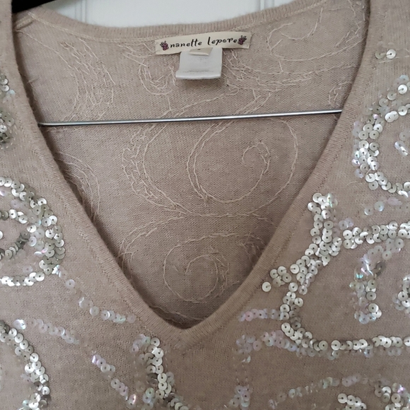 Nanette Lepore Sequined Cocktail Sweaterdress - Picture 2 of 4